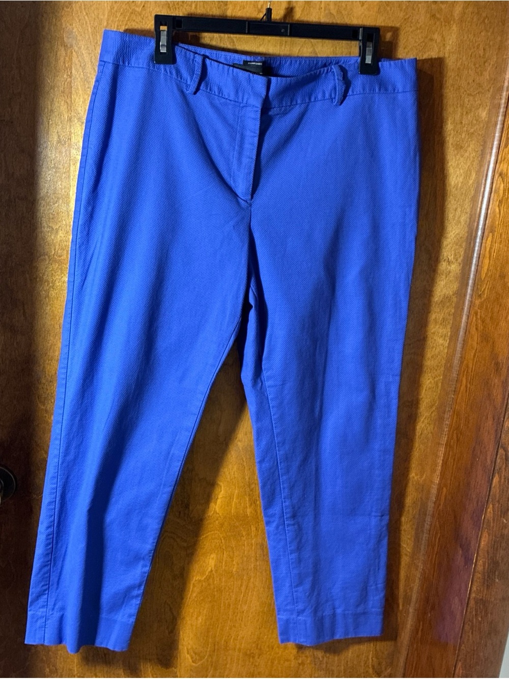 Talbots Hampshire ankle pants 12 Blue Chino Preppy Casual Stretch